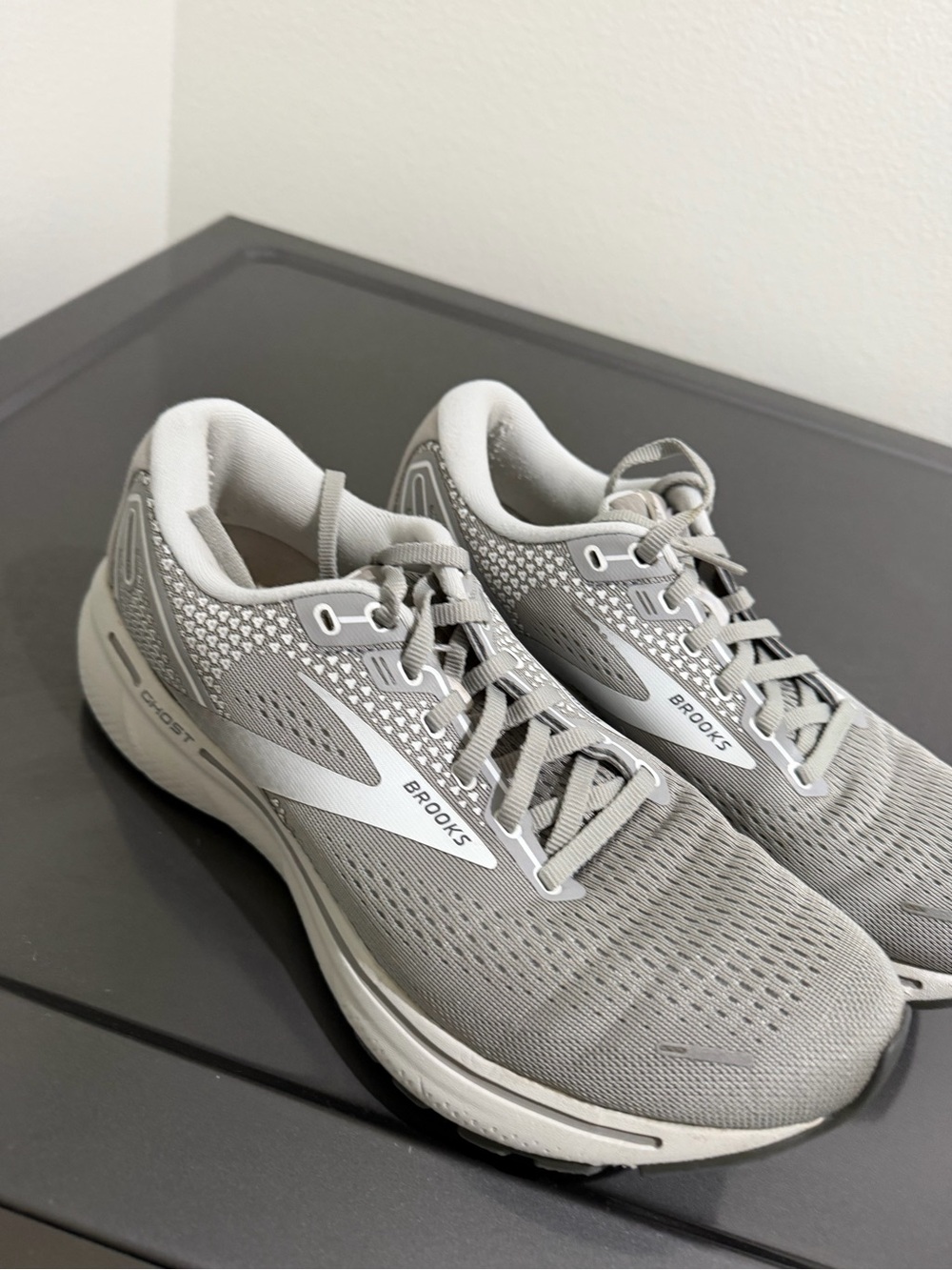 Brooks Men’s Running Shoes in Light Gray and White